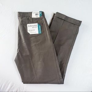 NWT Savane deep dye relaxed fit pleated pants